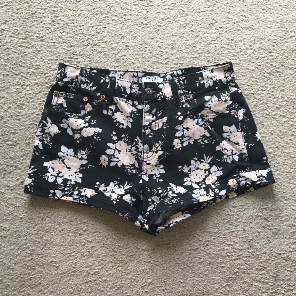 Forever 21 floral shorts